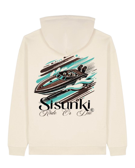 Sweat-shirt beige Racing Sisunki