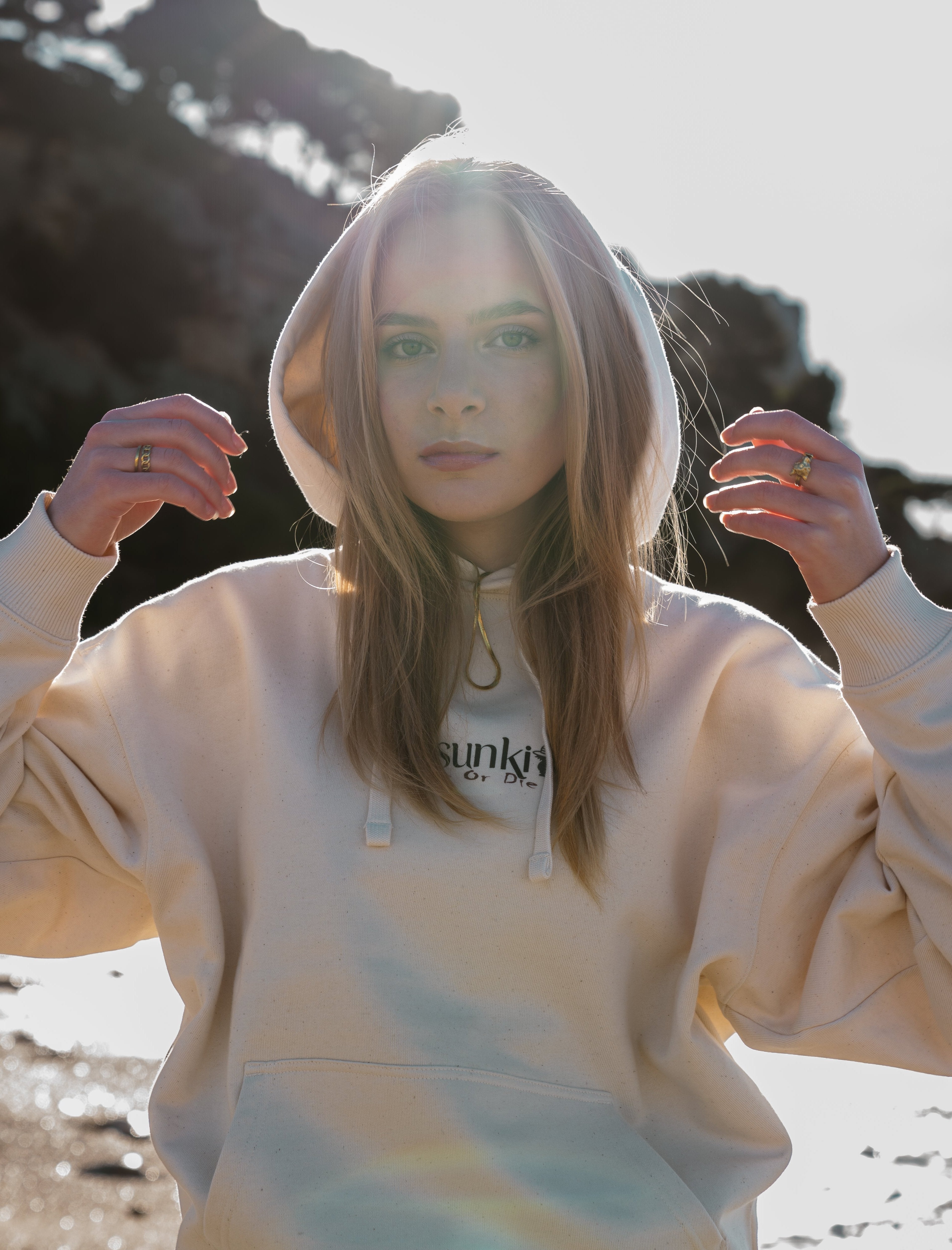 Sweat-shirt beige Pirate life