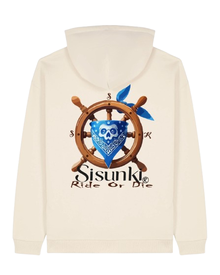 Sweat-shirt beige Pirate life