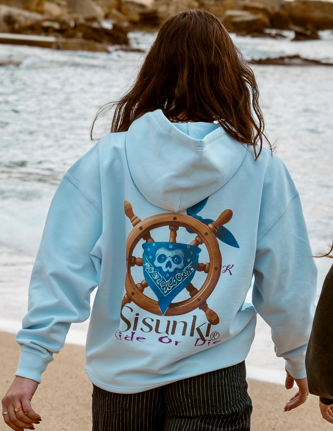 Sweat-shirt bleu Pirate life