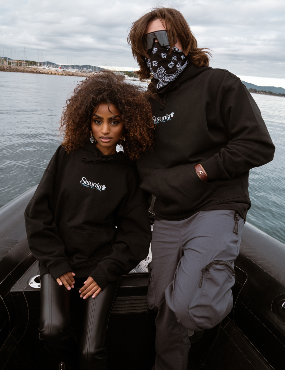 Sweat-shirt noir Pirate life