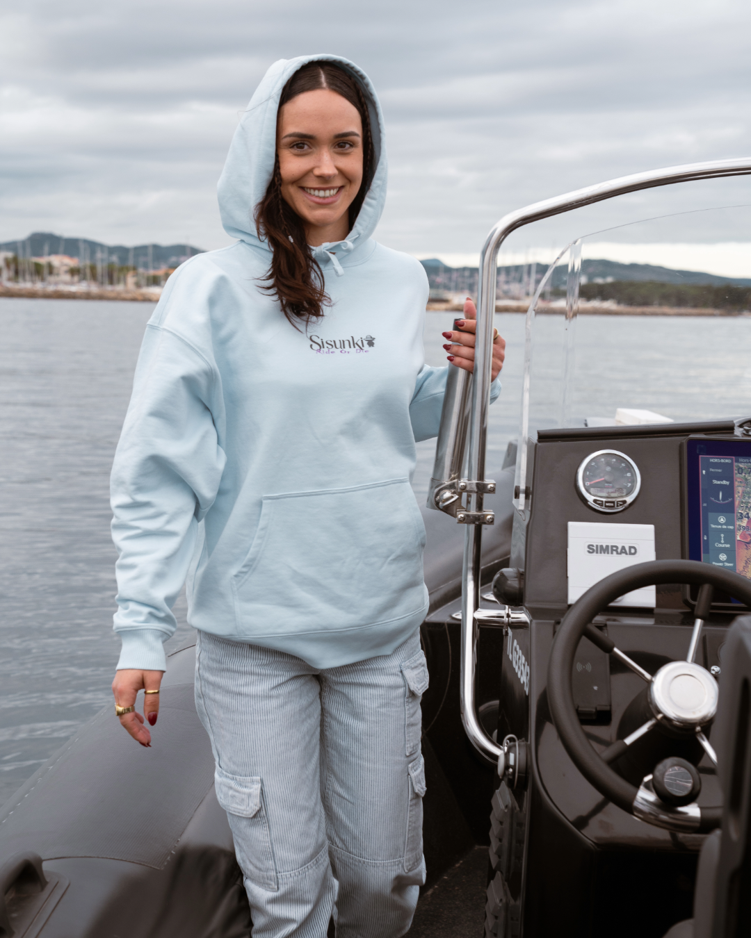 Sweat-shirt bleu Pirate life