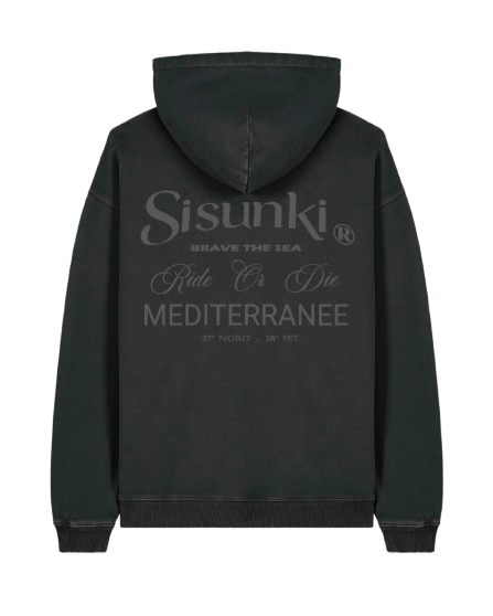 Sweat-shirt noir Classique vintage