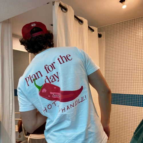 Tee-shirt Too hot to handle — Blanc (édition limitée)