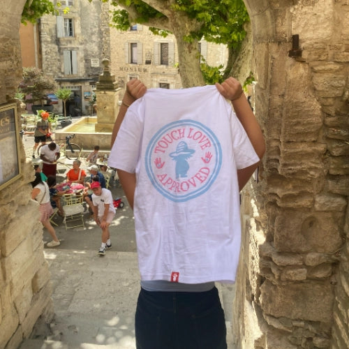 Tee-shirt Touch love approved — Blanc