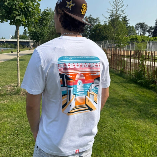 Tee-shirt Golden escape - blanc (édition limitée)