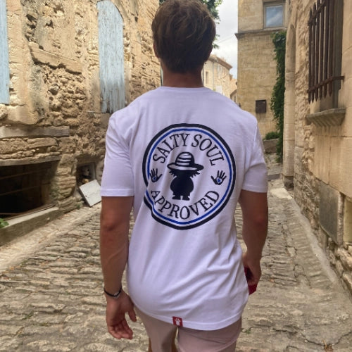 Tee-shirt Salty soul - blanc